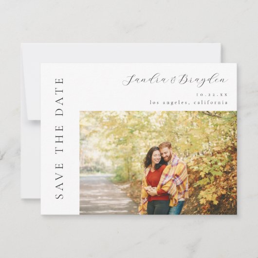 Foto H MOD Save the Date einfach Einladung (Vorderseite)