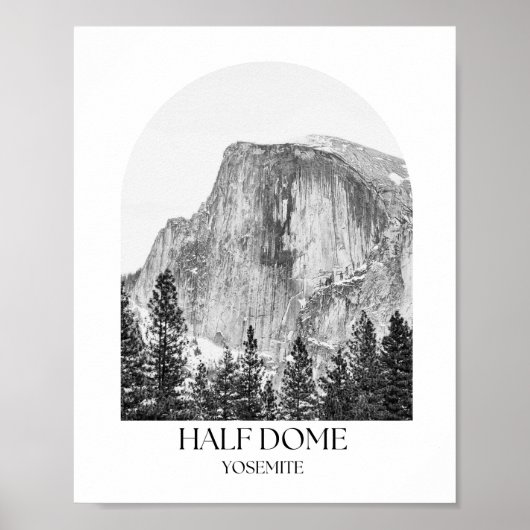 Foto "Halb Dome Yosemite Arch" drucken Poster (Vorne)