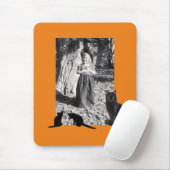 Foto Halloween Costumal Child Black Cats Orange Mousepad (Mit Mouse)