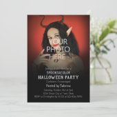 Foto-Halloween-Kostümbildband ändern Party Einladung (Stehend Vorderseite)