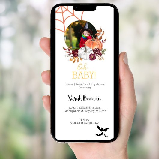 Foto Halloween-Party Birthday Evite Einladung