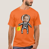Foto Halloween Skeletttrick oder Leckerbissen T-Shirt (Vorderseite)