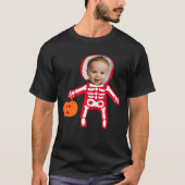 Foto Halloween Skeletttrick oder Leckerbissen T-Shirt (Vorderseite)
