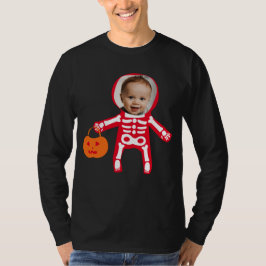 Foto Halloween Skeletttrick oder Leckerbissen T-Shirt