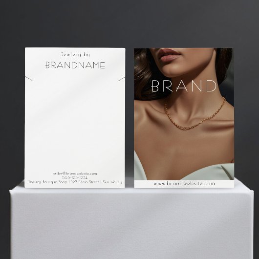 Foto Halskette Schmuckkarte