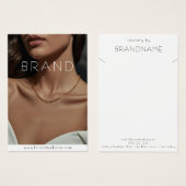 Foto Halskette Schmuckkarte (Vorne & Hinten)