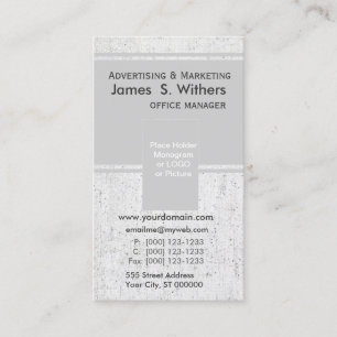 Foto-Halter-Vintages modernes einfaches minimales Visitenkarte