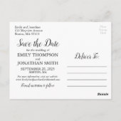 Foto Hand Briefe Save the Date Postkarten (Rückseite)