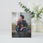 Foto Handgeschriebene Beerdigung Dankeschön Karte (Stehend Vorderseite)