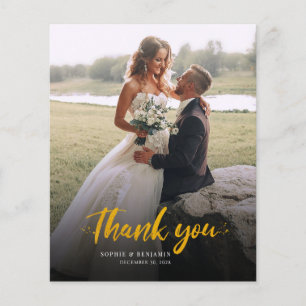 Foto handgeschriebene Hochzeit Dankeschön-Karte