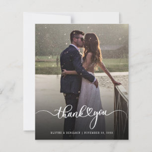 Foto-Handgeschriebene-Hochzeit-Dankeschön-Karte
