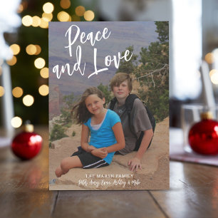 Foto Handgeschriebene Weihnachts-Gold-Liebe für Ka Feiertagskarte