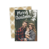 Foto Handgeschriebenes frohe Weihnachten Gold Kari