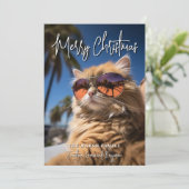 Foto - handgeschriebenes Frohe Weihnachten groß (Stehend Vorderseite)