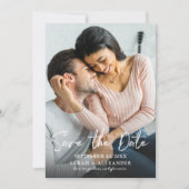 Foto - Handschrift 2 Save the Date Einladung (Vorderseite)