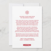 Foto "Handschrift" Feiertagskarte (Rückseite)