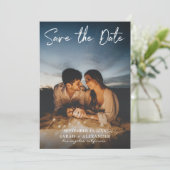 Foto - Handschrift Save the Date V2 Einladung (Stehend Vorderseite)