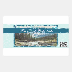 Foto-Handwerks-Zuhause Brew kundenspezifische Rechteckiger Aufkleber