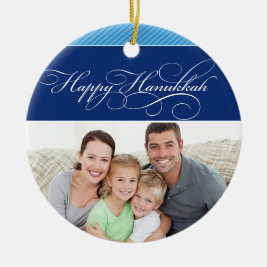 FOTO HANUKKAH ORNATION :: hübscher Typ 1 Keramik Ornament (Vorne)