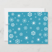Foto Hanukkah Peace Liebe Snowflake Card (Rückseite)
