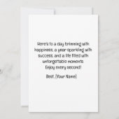 Foto Happy Birthday Card Ankündigung (Rückseite)