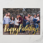 Foto-Happy Folien Feiertagskarte (Vorderseite)