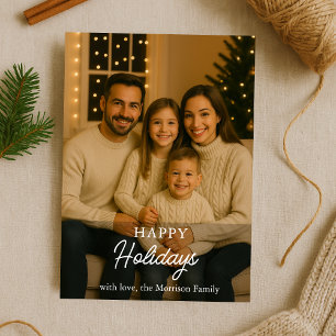 Foto-Happy-Holiday Card Einladung