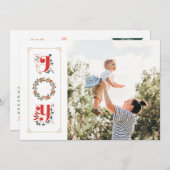 Foto Happy Holidays Card Feiertagskarte (Vorne/Hinten)