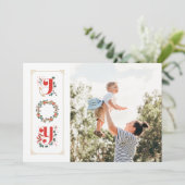 Foto Happy Holidays Card Feiertagskarte (Stehend Vorderseite)