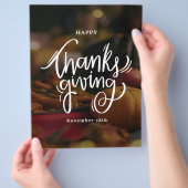 Foto Happy Thanksgiving Social Media Flyer (Hand)