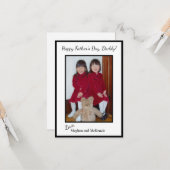 Foto Happy Vatertag Personalisiert Karte (Vorderseite/Rückseite Beispiel)