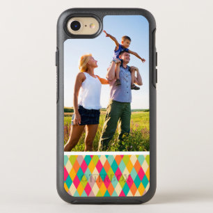 Foto Harlequin Vintages Muster OtterBox Symmetry iPhone 8/7 Hülle