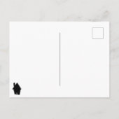 Foto Haus neue Zuhause Winterschneeanlage Ankündigungspostkarte (Rückseite)