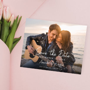 Foto Haushalt - Handschrift H Save the Date 3 Flyer