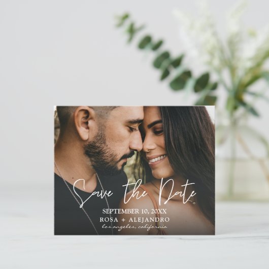 Foto Haushalt - Horizontale Save the Date (Stehend Vorderseite)