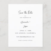 Foto Haushalt - Vertikale Handhabung Save the Date (Rückseite)