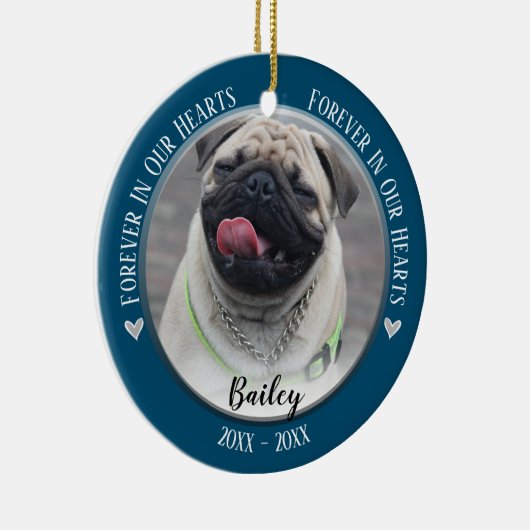Foto Haustier Memorial Keepake Ornament (Rechts)