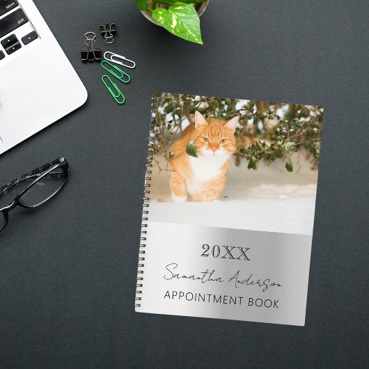 Foto-Haustier Silber 2026 Planer