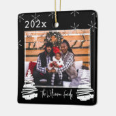 Foto Haustiere zweiseitig Weihnachtsbaum Keramikornament (Links)