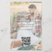 Foto Heart Calligraphy Wedding Flyer (Hinten)