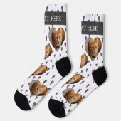 Foto Heart Pet Katze Personalisiert Socken (Linkes Detail)