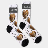 Foto Heart Pet Katze Personalisiert Socken (Rechts)