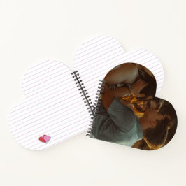 Foto Heart Shaped Notebook Notizblock