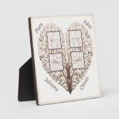 Foto Heart Vier Fotos hinzufügen Fotoplatte (Vorderseite)