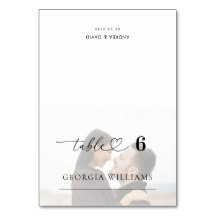 Foto Heart Wedding Editable Guest Name