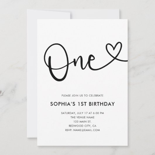 Foto Heft Script 1. Geburtstag Einladung (Vorderseite)