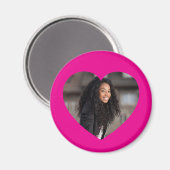 Foto heiß rosa magnet (Vorderseite/Rückseite)