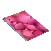 Foto, helle ölige Tropfen in Wasser mit bunten Ba Notizblock (Rechte Seite)