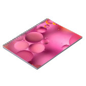 Foto, helle ölige Tropfen in Wasser mit bunten Ba Notizblock (Linke Seite)