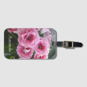 Foto. Helles Bouquet mit rosa Blume. Gepäckanhänger (Vorderseite (Horizontal))